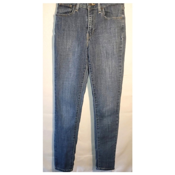 Levis Jeans Womens Size 26 Blue 721 High Rise Skinny Medium Wash Stretch Casual - Picture 1 of 11
